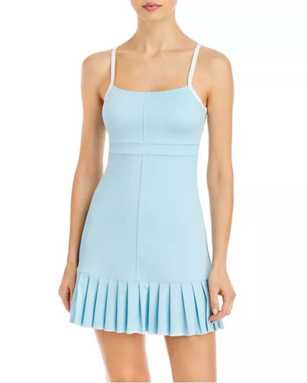Frankies Bikinis Active Swift Tennis Dress in Powder Blue